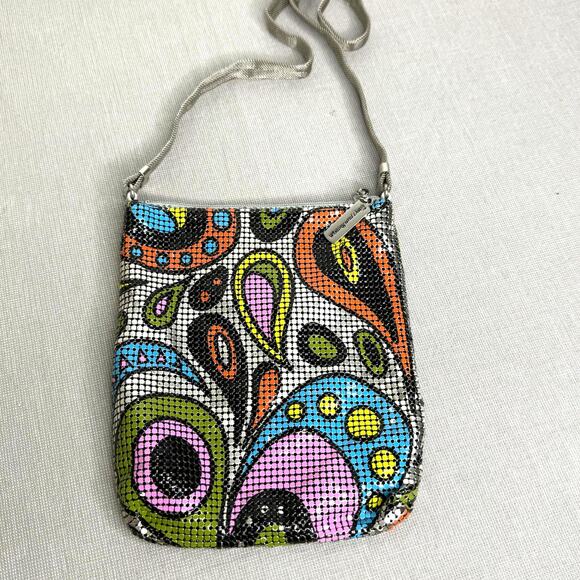 Whiting & Davis mesh enamel pop art design bag